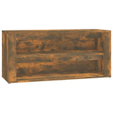 Scarpiera Rovere Fumo 100x35x45 cm in Legno truciolato