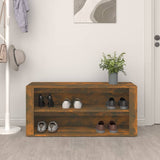 Scarpiera Rovere Fumo 100x35x45 cm in Legno truciolato