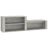 Scarpiera Grigio Cemento 150x35x45 cm in Legno truciolato