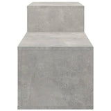 Scarpiera Grigio Cemento 150x35x45 cm in Legno truciolato