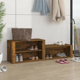 Scarpiera Rovere Fumo 150x35x45 cm in Legno truciolato