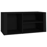 Scarpiera Nero 100x35x45 cm in Legno truciolato