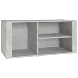 Scarpiera Grigio Cemento 100x35x45 cm in Legno truciolato