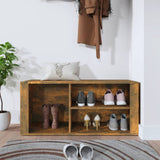 Scarpiera Rovere Fumo 100x35x45 cm in Legno truciolato