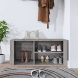 Scarpiera Grigio Sonoma 100x35x45 cm in Legno truciolato