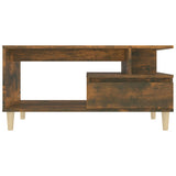 Tavolino da Salotto Rovere Fumo 90x49x45 cm Legno truciolato