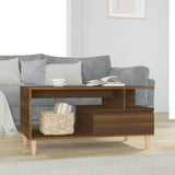Tavolino Salotto Rovere Marrone 90x49x45 cm Legno truciolato