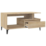 Tavolino da Salotto Rovere Sonoma 90x49x45 cm Legno truciolato