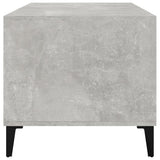 Tavolino Salotto Grigio Cemento 90x49x45 cm Legno truciolato