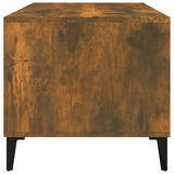 Tavolino da Salotto Rovere Fumo 90x49x45 cm Legno truciolato