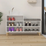 Scarpiera Bianco Lucido 102x36x60 cm in Legno truciolato