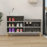 Scarpiera Grigio Cemento 102x36x60 cm in Legno truciolato