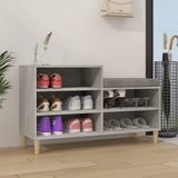 Scarpiera Grigio Cemento 102x36x60 cm in Legno truciolato