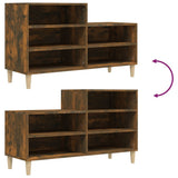 Scarpiera Rovere Fumo 102x36x60 cm in Legno truciolato