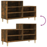 Scarpiera Rovere Fumo 102x36x60 cm in Legno truciolato