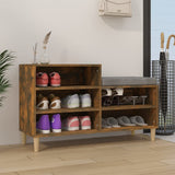 Scarpiera Rovere Fumo 102x36x60 cm in Legno truciolato