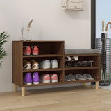 Scarpiera Rovere Marrone 102x36x60 cm in Legno truciolato