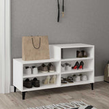 Scarpiera Bianca 102x36x60 cm in Legno truciolato