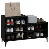 Scarpiera Nera 102x36x60 cm in Legno truciolato