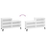 Scarpiera Bianco Lucido 102x36x60 cm in Legno truciolato