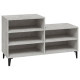 Scarpiera Grigio Cemento 102x36x60 cm in Legno truciolato