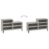 Scarpiera Grigio Cemento 102x36x60 cm in Legno truciolato