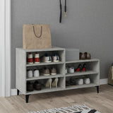 Scarpiera Grigio Cemento 102x36x60 cm in Legno truciolato