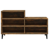 Scarpiera Rovere Fumo 102x36x60 cm in Legno truciolato