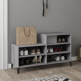 Scarpiera Grigio Sonoma 102x36x60 cm in Legno truciolato
