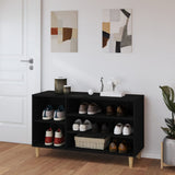 Scarpiera Nera 102x36x60 cm in Legno truciolato