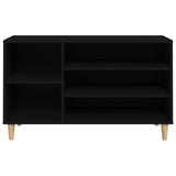 Scarpiera Nera 102x36x60 cm in Legno truciolato