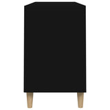 Scarpiera Nera 102x36x60 cm in Legno truciolato