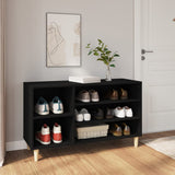 Scarpiera Nera 102x36x60 cm in Legno truciolato