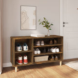 Scarpiera Rovere Fumo 102x36x60 cm in Legno truciolato