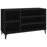 Scarpiera Nera 102x36x60 cm in Legno truciolato