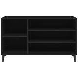 Scarpiera Nera 102x36x60 cm in Legno truciolato