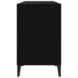 Scarpiera Nera 102x36x60 cm in Legno truciolato