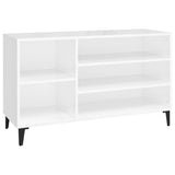 Scarpiera Bianco Lucido 102x36x60 cm in Legno truciolato