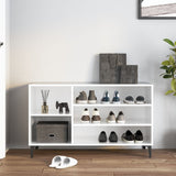 Scarpiera Bianco Lucido 102x36x60 cm in Legno truciolato
