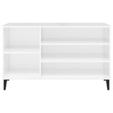 Scarpiera Bianco Lucido 102x36x60 cm in Legno truciolato