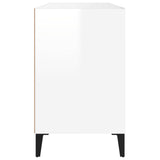 Scarpiera Bianco Lucido 102x36x60 cm in Legno truciolato