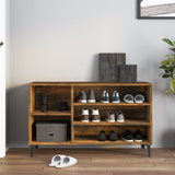 Scarpiera Rovere Fumo 102x36x60 cm in Legno truciolato