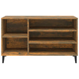 Scarpiera Rovere Fumo 102x36x60 cm in Legno truciolato