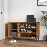 Scarpiera Rovere Fumo 102x36x60 cm in Legno truciolato