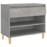 Scarpiera Grigio Cemento 70x36x60 cm in Legno truciolato