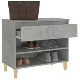 Scarpiera Grigio Cemento 70x36x60 cm in Legno truciolato