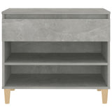 Scarpiera Grigio Cemento 70x36x60 cm in Legno truciolato