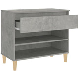 Scarpiera Grigio Cemento 70x36x60 cm in Legno truciolato