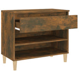 Scarpiera Rovere Fumo 70x36x60 cm in Legno truciolato