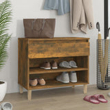 Scarpiera Rovere Fumo 70x36x60 cm in Legno truciolato